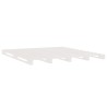 Lit de palette blanc 200x200 cm bois de pin massif 