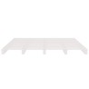 Lit de palette blanc 200x200 cm bois de pin massif 