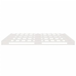 Lit de palette blanc 200x200 cm bois de pin massif 