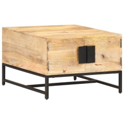 Table basse 67x67x45 cm Bois de manguier massif 