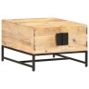 Table basse 67x67x45 cm Bois de manguier massif 