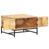 Table basse 67x67x45 cm Bois de manguier massif 