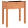 Jardinière avec doublure marron 71x37x76cm bois massif de sapin 