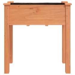 Jardinière avec doublure marron 71x37x76cm bois massif de sapin 