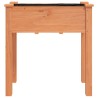 Jardinière avec doublure marron 71x37x76cm bois massif de sapin 