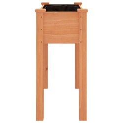 Jardinière avec doublure marron 71x37x76cm bois massif de sapin 