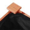 Jardinière avec doublure marron 71x37x76cm bois massif de sapin 