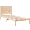Cadre de lit extra long sans matelas 100x210 cm bois massif 