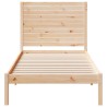 Cadre de lit extra long sans matelas 100x210 cm bois massif 