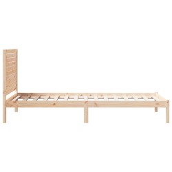 Cadre de lit extra long sans matelas 100x210 cm bois massif 