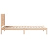 Cadre de lit extra long sans matelas 100x210 cm bois massif 