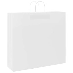 Sacs en papier 250 pcs avec poignées blanc 54x15x49 cm 