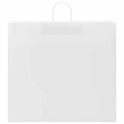 Sacs en papier 250 pcs avec poignées blanc 54x15x49 cm 