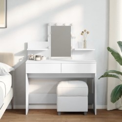 Coiffeuse avec LED blanc 100x40x130 cm 