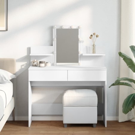 Coiffeuse avec LED blanc 100x40x130 cm 