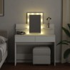 Coiffeuse avec LED blanc 100x40x130 cm 