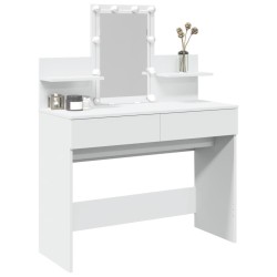 Coiffeuse avec LED blanc 100x40x130 cm 