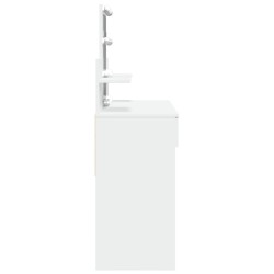 Coiffeuse avec LED blanc 100x40x130 cm 