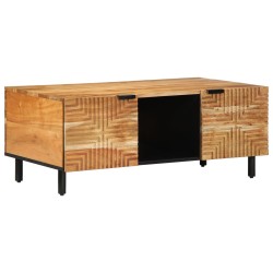 Table basse100x54x40 cm en bois massif d'acacia 