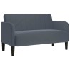 Canapé causeuse gris foncé 109 cm velours 