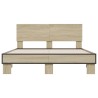 Cadre de lit sans matelas chêne sonoma 135x190 cm 