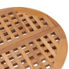 Ensemble à manger d'extérieur pliable avec coussin 3 pcs Teck 