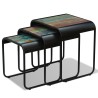 Tables gigognes 3 pcs Bois de récupération massif 
