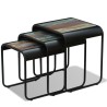 Tables gigognes 3 pcs Bois de récupération massif 