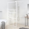 Paroi de douche 115x195 cm ESG Verre Blanc 