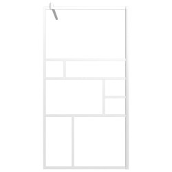 Paroi de douche 115x195 cm ESG Verre Blanc 
