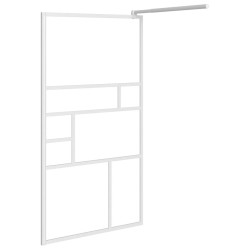 Paroi de douche 115x195 cm ESG Verre Blanc 