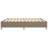 Cadre de lit sans matelas taupe 200x200 cm tissu 