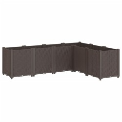Jardinière marron 160x120x53 cm polypropylène 