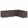 Jardinière marron 160x120x53 cm polypropylène 