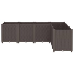 Jardinière marron 160x120x53 cm polypropylène 