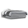Cadre de lit sans matelas sonoma gris 140x190 cm 
