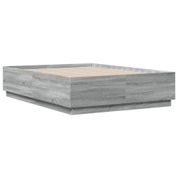 Cadre de lit sans matelas sonoma gris 140x190 cm 