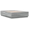 Cadre de lit sans matelas sonoma gris 140x190 cm 