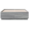 Cadre de lit sans matelas sonoma gris 140x190 cm 