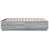 Cadre de lit sans matelas sonoma gris 140x190 cm 