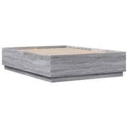 Cadre de lit sans matelas sonoma gris 140x190 cm 