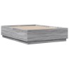 Cadre de lit sans matelas sonoma gris 140x190 cm 
