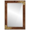Miroir de salle de bain 50x70x3 cm en bois massif de mangue 