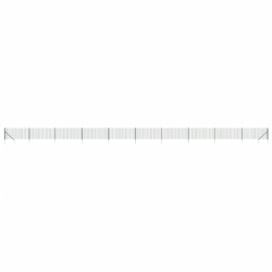 Clôture en treillis métallique et piquet d'ancrage vert 1x25 m 