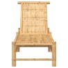 Chaise longue 55x199x30 cm bambou 