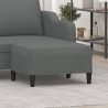 Repose-pied Gris foncé 70x55x41 cm Tissu 