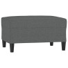 Repose-pied Gris foncé 70x55x41 cm Tissu 