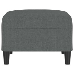 Repose-pied Gris foncé 70x55x41 cm Tissu 