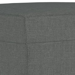 Repose-pied Gris foncé 70x55x41 cm Tissu 
