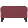 Repose-pied Rouge bordeaux 70x55x41 cm Tissu 